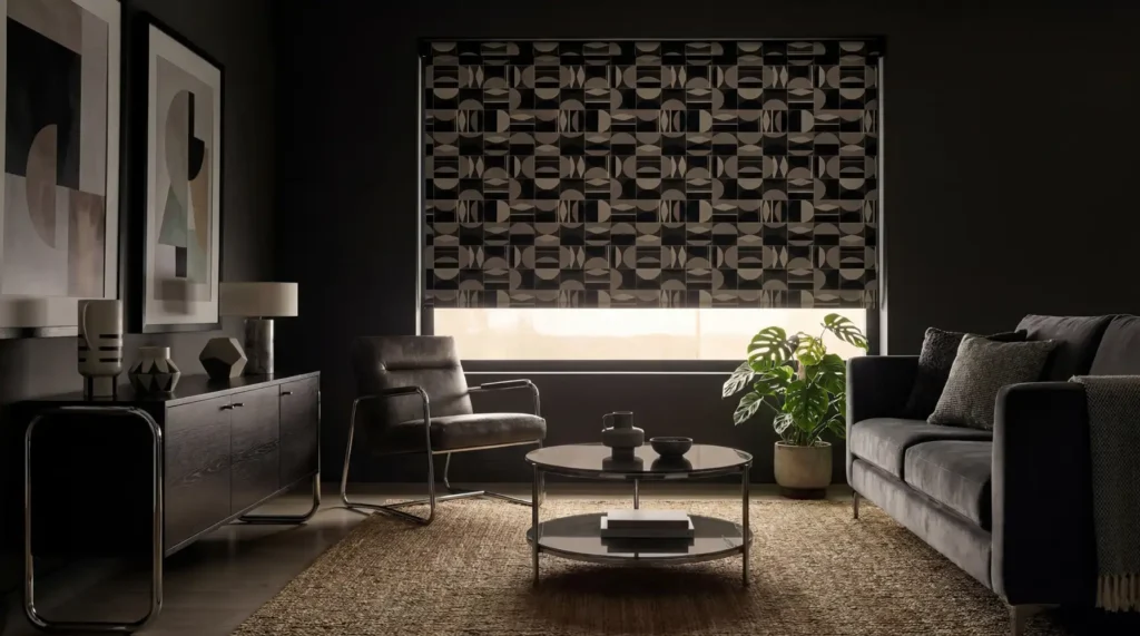 Draper Black Living Room