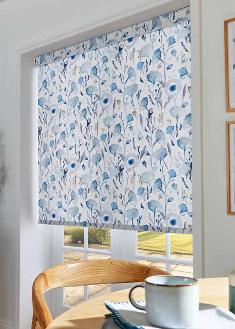 Portrait Kitchen Roller Ginkgo Inky Blue