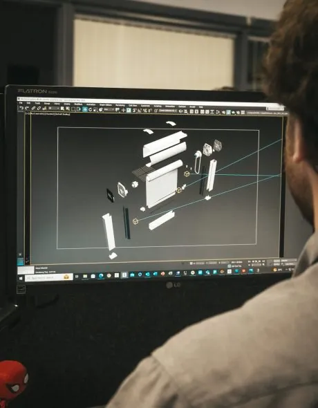Dan working on components
